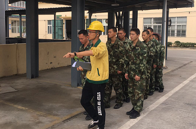 浙江格派基地開展實(shí)地消防演練